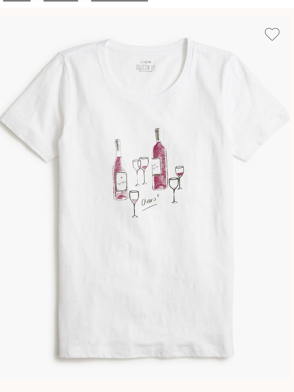 J. Crew Wine Bottles Graphic Tee